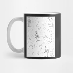 COLOR ME! Toys and Stars Pattern Mug